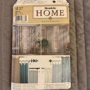 SIMPLICITY CURTAIN PATTERN, 7437
